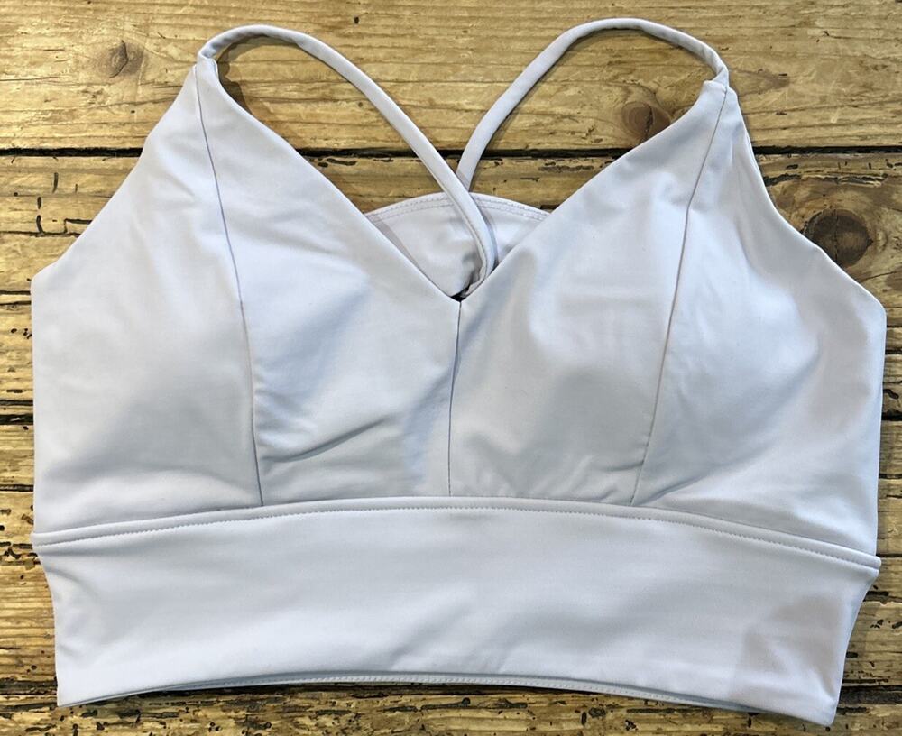 Enavant Women’s Stone Open Back Sports Bra Size S NWOT